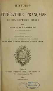 Cover of: Histoire de la littérature française au dix-septième siècle.