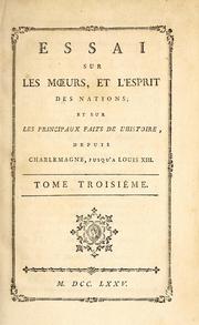 Cover of: Essai by Voltaire