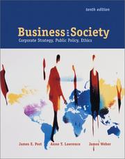 Cover of: Business and Society by James E. Post, Anne T. Lawrence, James Weber