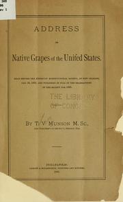 Address on native grapes of the United States