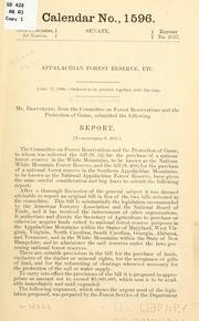 Appalachian forest reserve, etc
