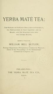 Cover of: Yerba maté tea by William Mill Butler