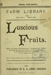 Cover of: Luscious fruits