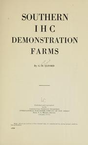 Southern I H C demonstration farms
