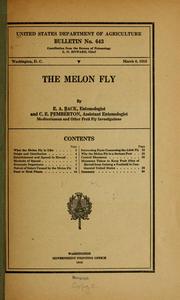 The melon fly [Bactrocera cucurbitae Coq.]