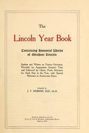 Cover of: The Lincoln year book by Abraham Lincoln