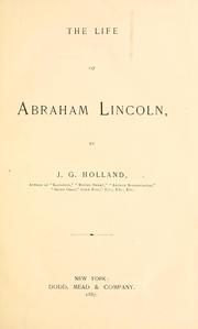 Cover of: life of Abraham Lincoln