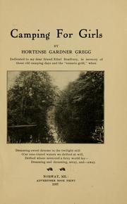 Cover of: Camping for girls | Hortense Gardner Gregg