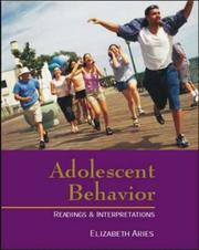 Cover of: Adolescent behavior by Elizabeth Aries