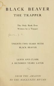 Cover of: Black Beaver by James Campbell Lewis
