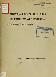 Cover of: Preliminary report to the sponsors