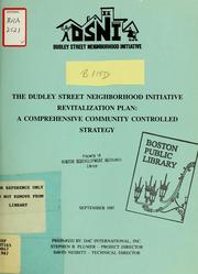 The Dudley street neighborhood initiative revitalization plan: a comprehensive community controlled strategy