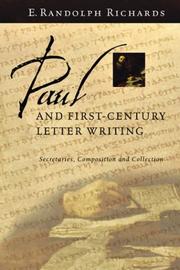 Paul and first-century letter writing by E. Randolph Richards