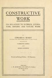 Cover of: Constructive work