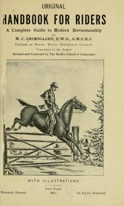 Original handbook for riders