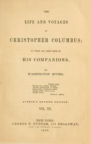 Cover of: The life and voyages of Christopher Columbus by Washington Irving