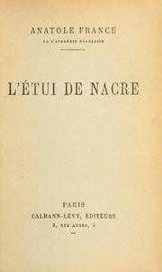 Cover of: étui de nacre.