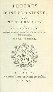 Lettres d'une Péruvienne by Françoise de Grafigny