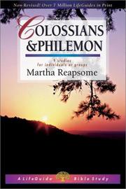 Cover of: Colossians & Philemon (Lifeguide Bible Studies)