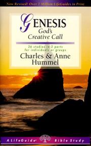 Cover of: Genesis: God's Creative Call (Lifeguide Bible Studies)