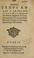 Cover of: Propos tenvs av Roy a la presentation de la reqveste des princes, seigneurs & communautez de l'Vnion, pour la deffence de la religion Catholique, Apostolique & Romaine.