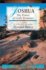 Cover of: Joshua: The Power of God's Promises : 12 Studies for Individuals or Groups (Lifeguide Bible Studies)