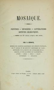 Cover of: Mosaique. by Pierre Hédouin