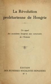 La révolution prolétarienne de Hongrie