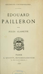 Cover of: Édouard Pailleron