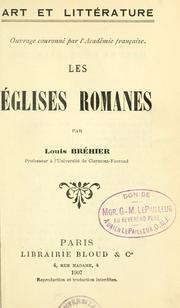 Cover of: Les Eglises romanes.