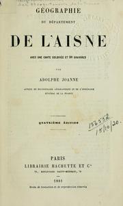 Cover of: Géographie du département de l'Aisne.