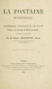 Cover of: La Fontaine économiste.
