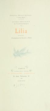 Cover of: Lilia.