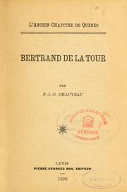 Cover of: Bertrand de la Tour by Pierre-Joseph-Olivier Chauveau