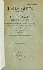 Cover of: Opuscules maronites: texte syriaque autographe et traduction française