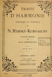 Cover of: Traité d'harmonie théorique et pratique de N. Rimsky-Korsakoff