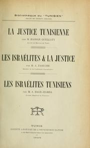 Cover of: La justice tunisienne by Hasan Guellaty