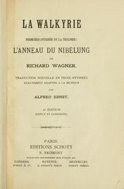 Cover of: La Walkyrie by Richard Wagner