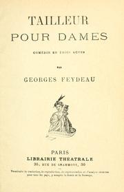 Cover of: Tailleur pour dames by Georges Feydeau