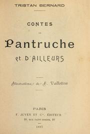 Cover of: Contes de Pantruche et d'ailleurs: Illustrations de F. Vallotton