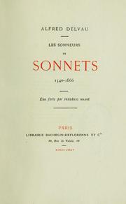 Cover of: Les sonneurs de sonnets, 1540-1866.: Eau forte par Frédéric Massé.