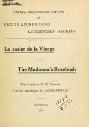 Cover of: Récits laurentiens.: Laurentian stories.  French and English edition.  The French by B.M. Victorin, with the translation by James Ferres.