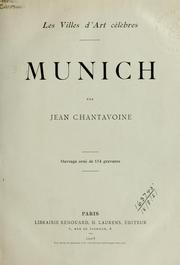 Cover of: Munich by Jean Chantavoine