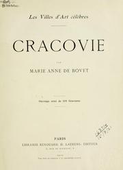 Cover of: Cracovie