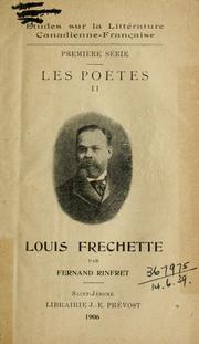 Cover of: Louis Fréchette.
