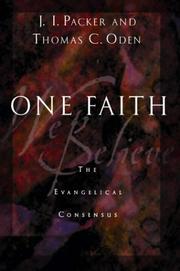 Cover of: One Faith: The Evangelical Consensus