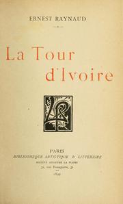 Cover of: tour d'ivoire.