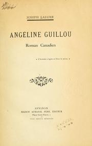 Angéline Guillou by Joseph Lallier