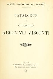 Cover of: Catalogue de la Collection Arconati Visconti