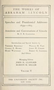 Cover of: The works of Abraham Lincoln ... by Abraham Lincoln